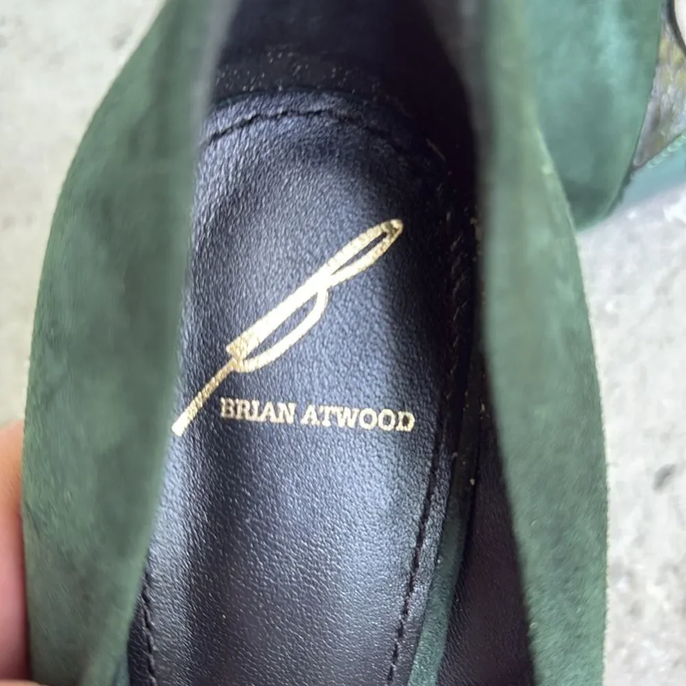 Brian Atwood Suede platform heels